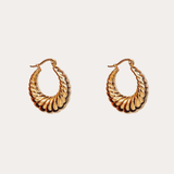 Boucles d'Oreilles Créoles Ondulées