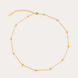 Collier Flor Transparente