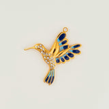 Charm Colibri Bleu